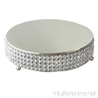 Elegance Silver Sparkle Round Cake Plateau 14-inch - B00DQ1EZY2